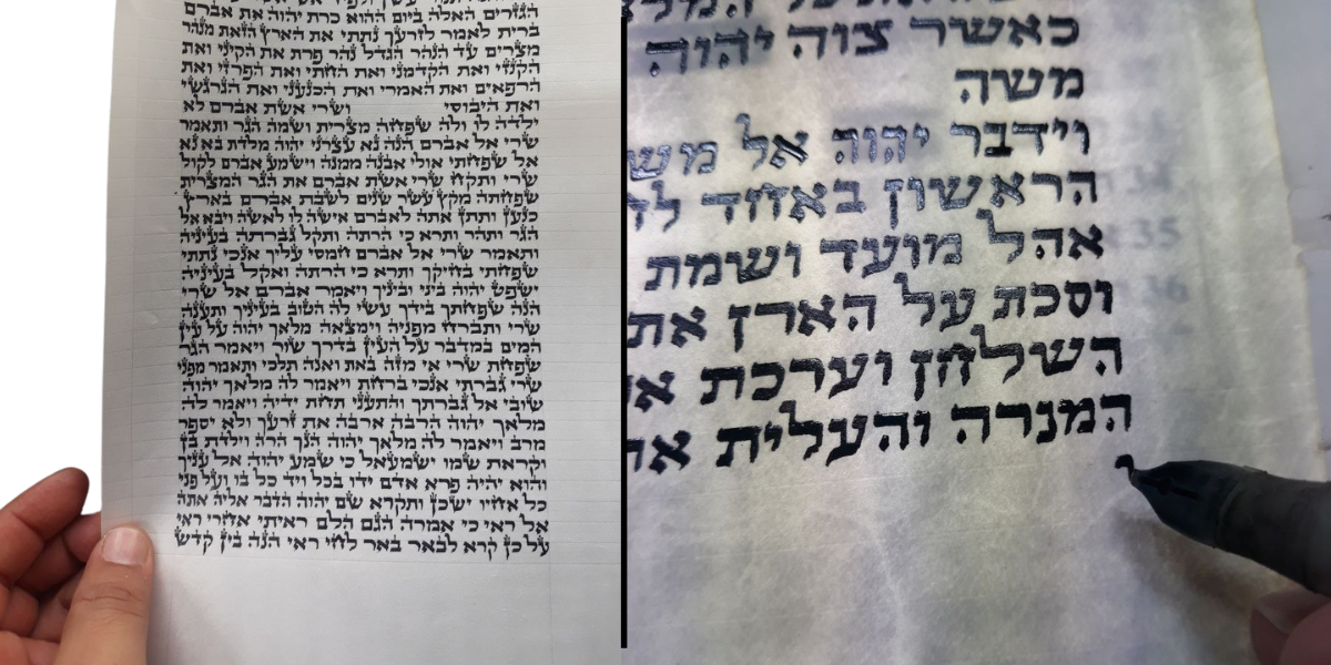 דיני הדיו לספר תורה